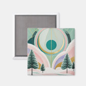 Whimsischer Wintertraum Magnet (Vorderseite/Rückseite)