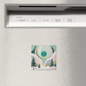 Whimsischer Wintertraum Magnet (In Situ (Geschirrspüler))