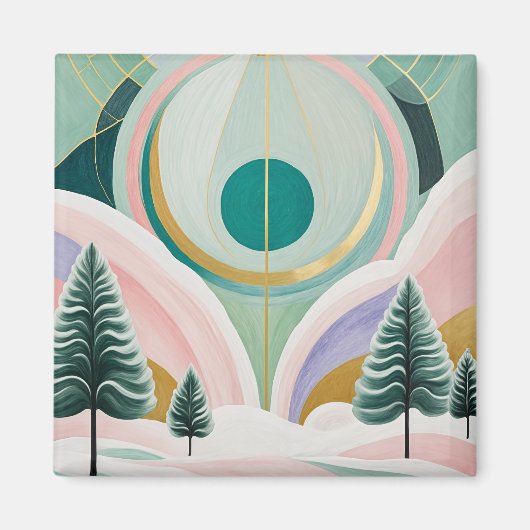 Whimsischer Wintertraum Magnet (Vorne)