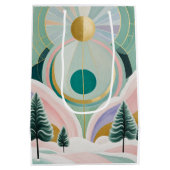 Whimsischer Wintertraum Mittlere Geschenktüte (Rückseite)