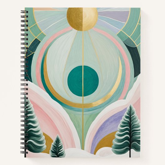 Whimsischer Wintertraum Notizblock (Vorderseite)