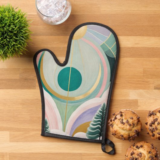 Whimsischer Wintertraum Ofenhandschuh (Oben unten)