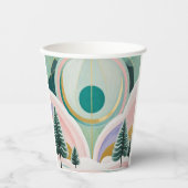 Whimsischer Wintertraum Pappbecher (Vorderseite)