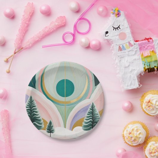 Whimsischer Wintertraum Pappteller (Party)