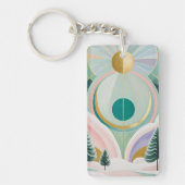 Whimsischer Wintertraum Schlüsselanhänger (Vorderseite)