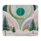 Whimsischer Wintertraum Schneidebrett (Vorderseite)