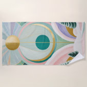 Whimsischer Wintertraum Strandtuch (Vorderseite)