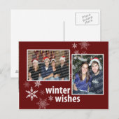 Whimsischer Winterwunsch Postkarte (Vorne/Hinten)