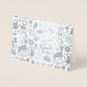 Whimsischer Woodland-Jeder Anlass Folienkarte (Vorderseite)