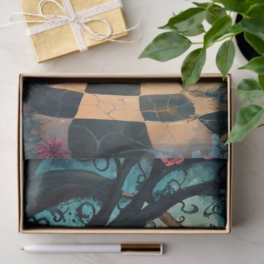 Whimsischer Wunderland-Pfad Seidenpapier (Geschenk)