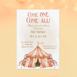 Whimsischer Zirkus Einladung