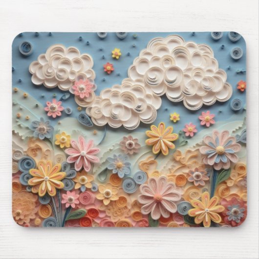 Whimsisches 3D-Papier - Quill Art Mousepad (Vorne)