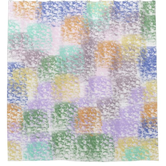 Whimsisches Abstrakt Duschvorhang (Vorderseite)