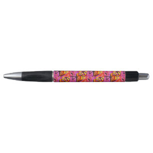Whimsisches Abstrakt Flamingo Rosa Orange Kugelschreiber
