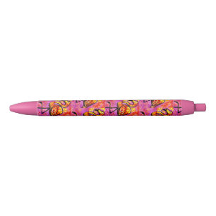Whimsisches Abstrakt Flamingo Rosa Orange Kugelschreiber