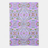 Whimsisches abstraktes geometrisches Diamantmuster Geschirrtuch (Vertikal)