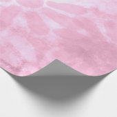 Whimsisches Abstraktes Pastell Pink Blume Geschenkpapier (Ecke)