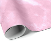 Whimsisches Abstraktes Pastell Pink Blume Geschenkpapier (Rolleneckpunkt)