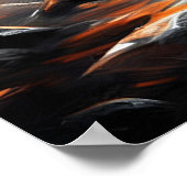 Whimsisches Abstraktes Pilzkunst Poster (Ecke)