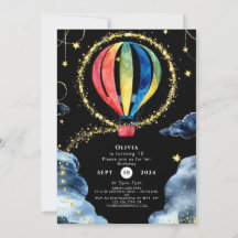 Whimsisches Adventure Hot Air Ballon Geburtstag