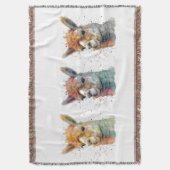 Whimsisches Alpacas Decke (Vorderseite Vertikal)
