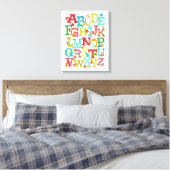 Whimsisches Alphabet für Kinder Gestricke Leinwand (Insitu (Schlafzimmer))