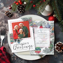 Whimsisches Aquarell & Foto Weihnachten