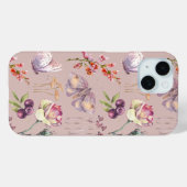 Whimsisches Aquarell-Schmetterlingsmushroom Case-Mate iPhone Hülle (Rückseite (Horizontal))