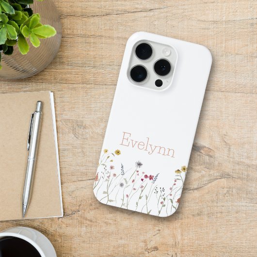 Whimsisches Aquarell-Wildblume Case-Mate iPhone Hülle