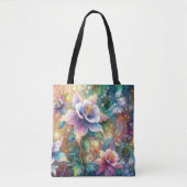 Whimsisches Aquarellfarben Blume aus Kolumbin Tasche (Vorderseite)