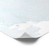 Whimsisches Aquarellkrebs Poster (Ecke)