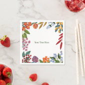 Whimsisches Aquarellpapier Napkin Serviette (Beispiel)