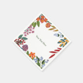 Whimsisches Aquarellpapier Napkin Serviette (Ecke)