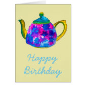 Whimsisches Aquarellteapot (Vorne)