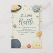 Whimsisches Baby-Duschrad im Weltraum Begleitkarte (Vorderseite)