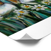 Whimsisches Basset Poster (Ecke)