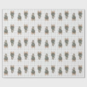 Whimsisches Bat Wrapping Papier Geschenkpapier (Flach)