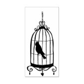 Whimsisches Birdcage Gummi Briefmarke Gummistempel (Prägung)