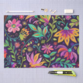 Whimsisches Blumendesign Seidenpapier (Handwerk)