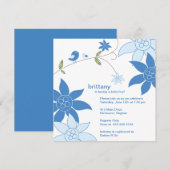 Whimsisches Blumengebäck Einladung (Vorne/Hinten)