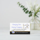 Whimsisches Blumennähgerät2 Visitenkarte (Stehend Vorderseite)