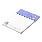 Whimsisches Blumennähgerät 2 Note Pad Notizblock (Rotiert)