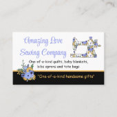 Whimsisches Blumennähmaschine2a Visitenkarte (Vorderseite)