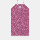 Whimsisches Bohemisches Blumenkreide Babydusche Ta Geschenkanhänger (Rückseite)