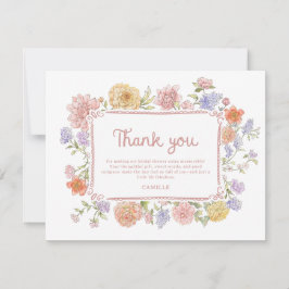 Whimsisches Brautparty Dankeskarte