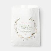 Whimsisches Brautparty "Garden & Bows" Geschenktütchen (Vorderseite)