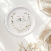 Whimsisches Brautparty "Garden & Bows" Pappteller