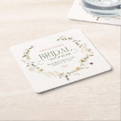 Whimsisches Brautparty "Garden & Bows" Rechteckiger Pappuntersetzer (angewinkelt)