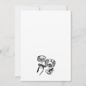 Whimsisches Brunch & Bubbly Brautparty Einladung (Rückseite)