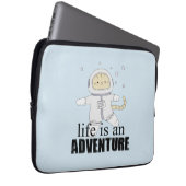 Whimsisches Cat Astronaut Life Adventure Laptopschutzhülle (Vorne Rechts)